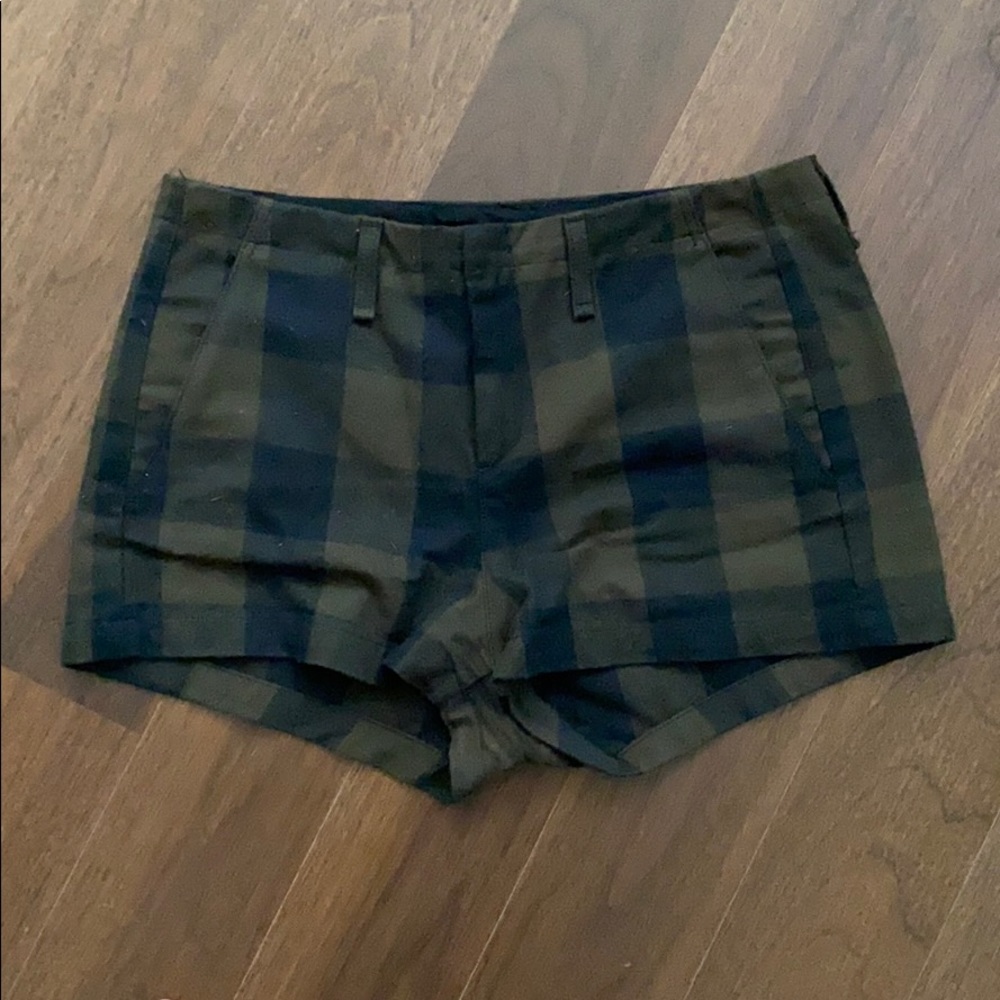 Rag & Bone Army Plaid Shorts